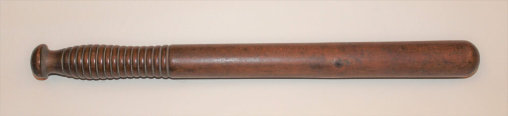 Victorian-era wooden police truncheon belonging to Mark Merritt